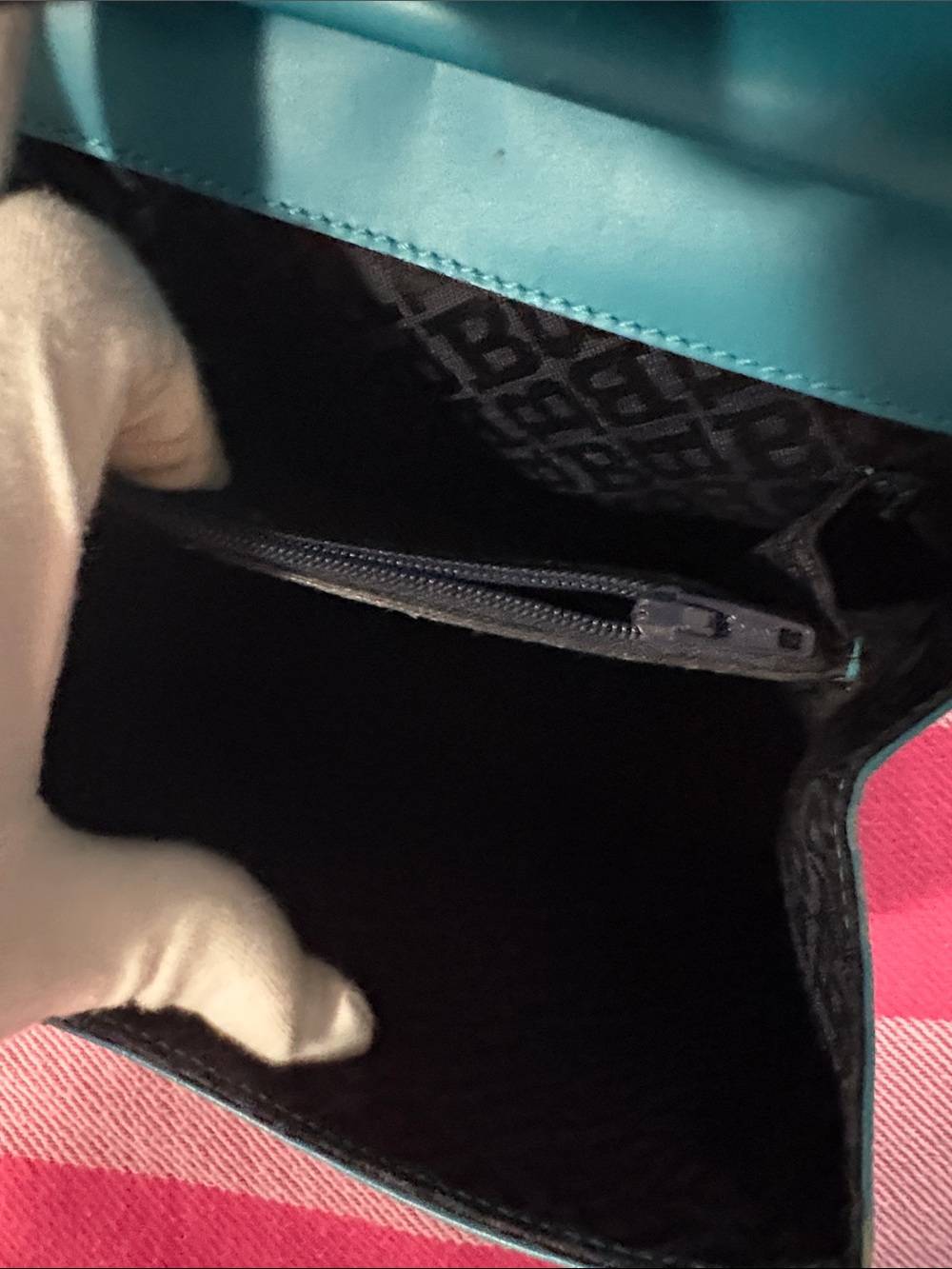 Bally Teal Shoulder Bag with Long Strap - Picture 12 of 16